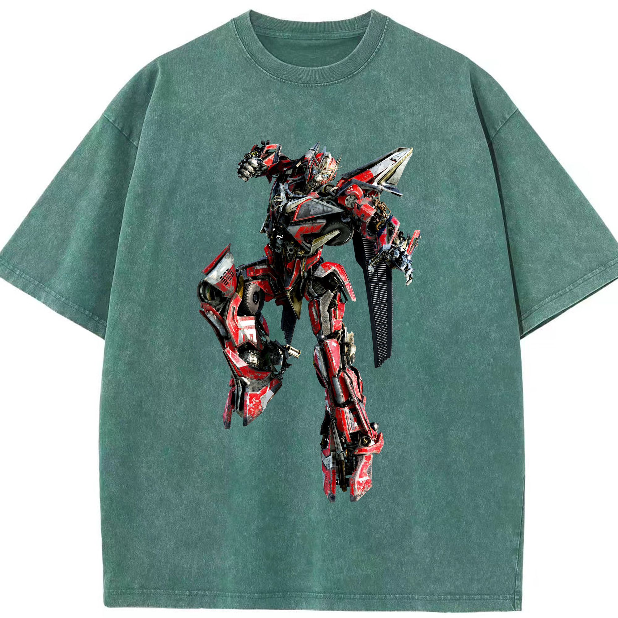 （画像用）  綿100% ヴィンテージ風 半袖Tシャツ（フロントプリント）